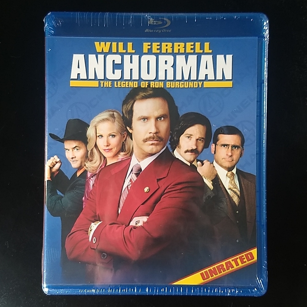 Host Pick Factory Sealed Anchorman: The Legend of Ron Burgundy UNRATED Blu Ray